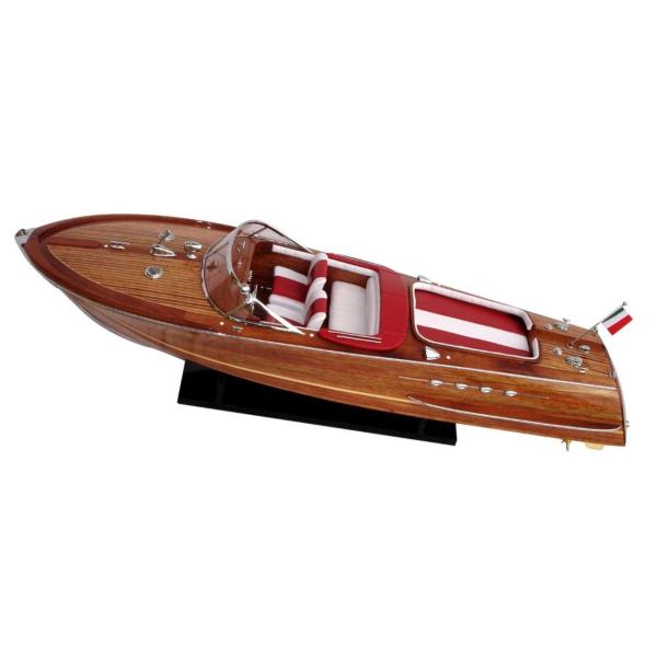 精密級ボート Super Riva Aquarama 木目調 87cmL : 模型帆船