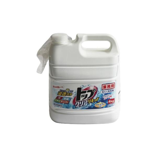 在庫限りで終了】トップ クリアリキッド 4kg 1本から販売 ライオン