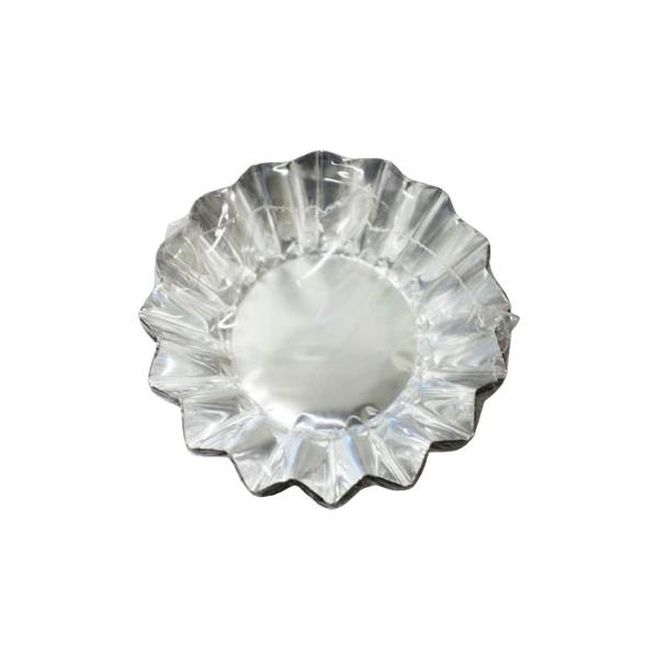 ひまわり型がお弁当のアクセントにピッタリ！オードブルの盛付けにもどうぞ家庭でも使いやすい１００枚入です。サイズは口径Φ６０×高さ３２．５ｍｍです。サイズ 口径60mm×32.5mm 入数 100枚 色 シルバー 容量  原材料 アルミニウム...