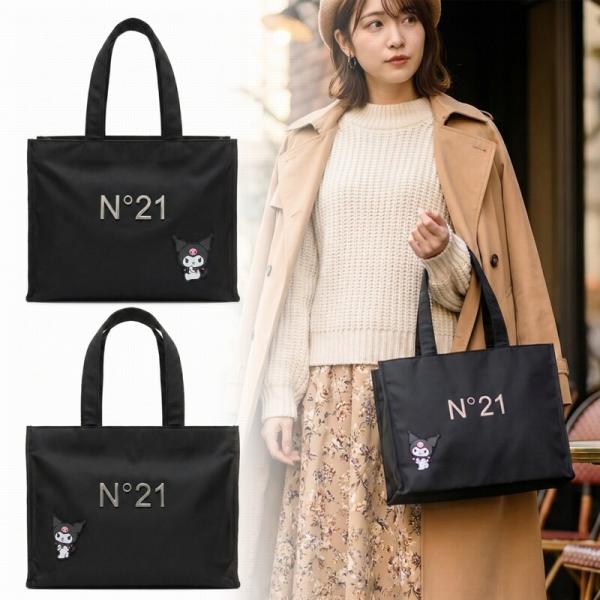 N°21 ヌメロ ヴェントゥーノ KUROMI クロミ BOX TOTE BAG SIDE BACK