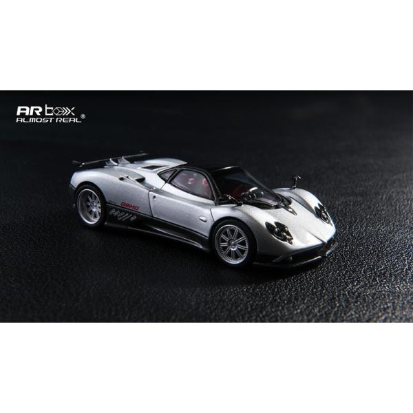予約2026年10月発売予定 オールモストリアル 1/64 パガーニ ゾンダ F 開閉機能付 サムズモデル Pagani Zonda F 2005 Grigio Mercuri