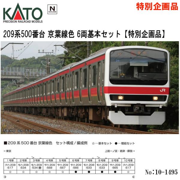 KATO 209系500番台 京葉線色 10両セット Amazon | KATO Nゲージ 209系500番台 京葉線色 6両基本セット