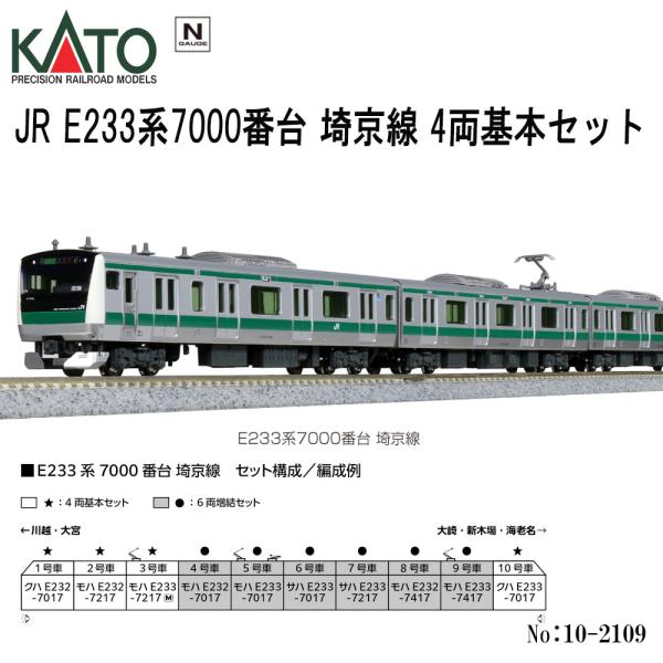 カトー 予約 2025年10月予定 KATO No:10-2109 JR E233系7000番台