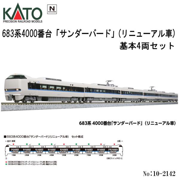 カトー（KATO） 10-2142 KATO JR 683系4000番台 「サンダーバード