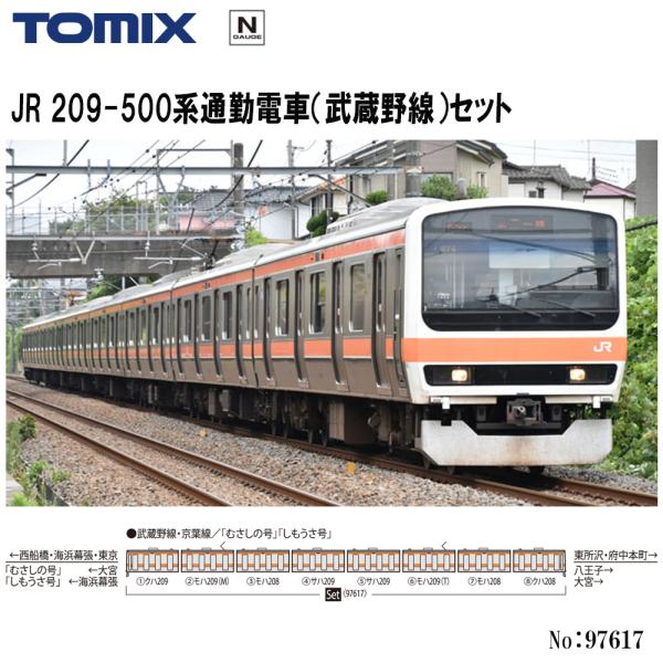【2026年7月予定 安心配送】 97617 TOMIX JR 209-500系通勤電車 （武蔵野線） 8両セット 鉄道模型 Nゲージ TOMIX トミックス
