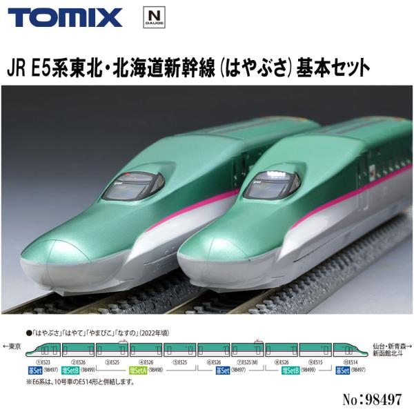【2026年7月予定 安心配送】 98497 TOMIX JR E5系東北・北海道新幹線 （はやぶさ） 基本4両セット 鉄道模型 Nゲージ TOMIX トミックス