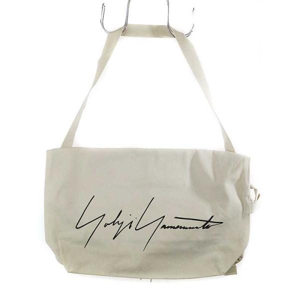 Yohji Yamamoto ヨウジヤマモト シグネチャーロゴキャンバスショルダー