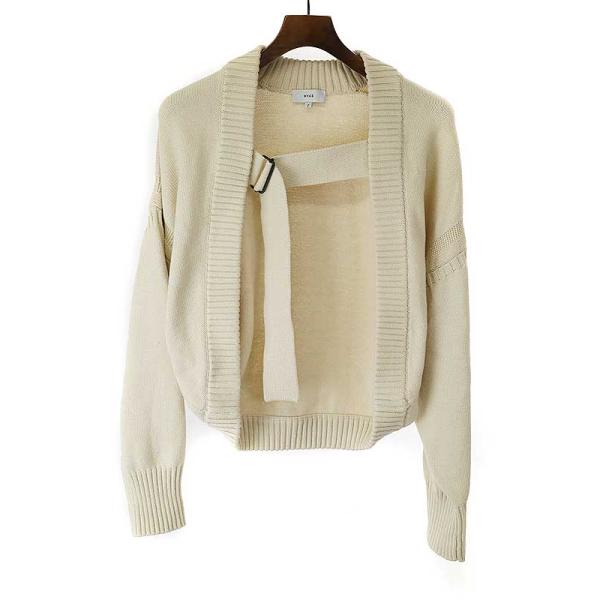 HYKE ハイク 21SS C/N GANSEY SWEATER BOLERO ボレロカーディガン ベージュ サイズ:2 レディース