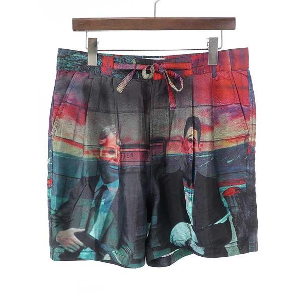 Black Weirdos ブラックウィドウ 21SS Silk Shorts グラフィックシルク