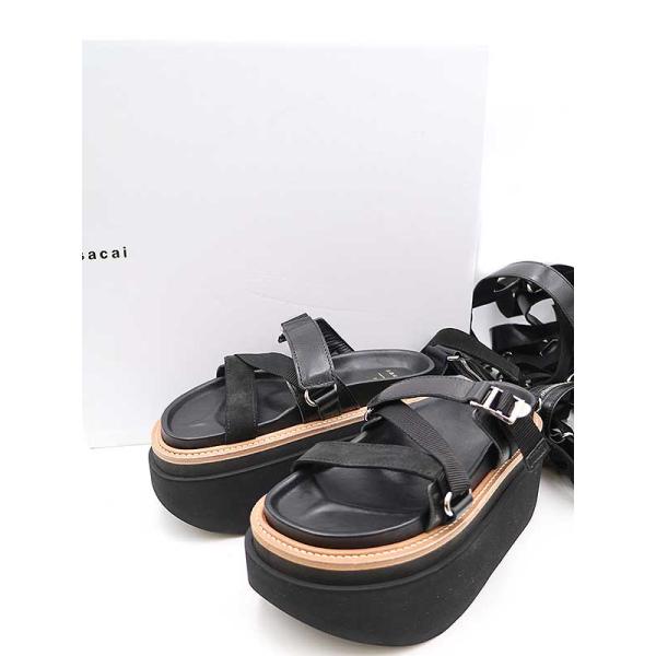 高額売筋】 sacai サカイ 23SS Hybrid Belt Sandals ハイブリット