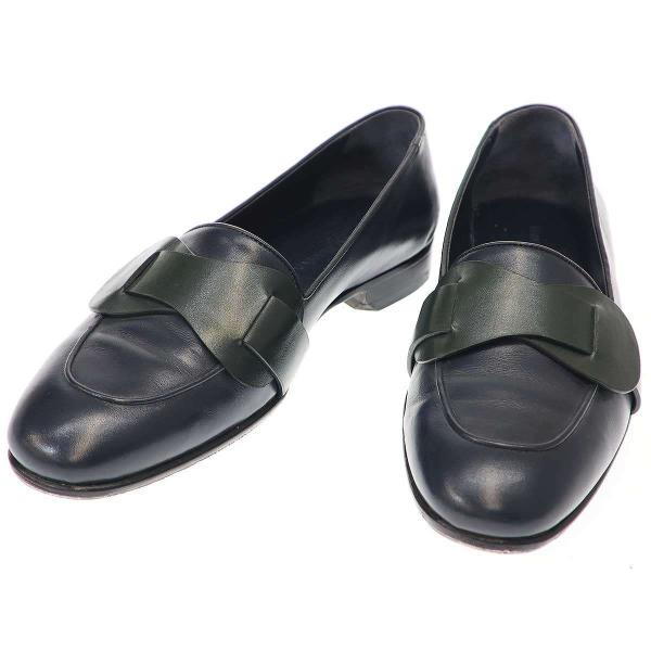 MANOLO BLAHNIK（マノロブラニク） バイカラーレザーローファー