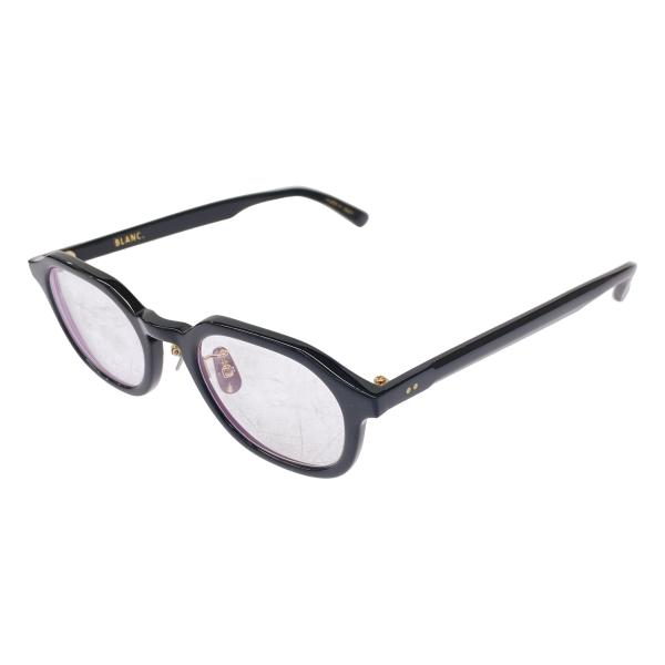 BLANC サングラス BM012 BLACK 48◻︎21-145 ケース付き Blanc BLANC.. ブラン 度入りアイウェア 眼鏡 BM012 ブラック 48□21