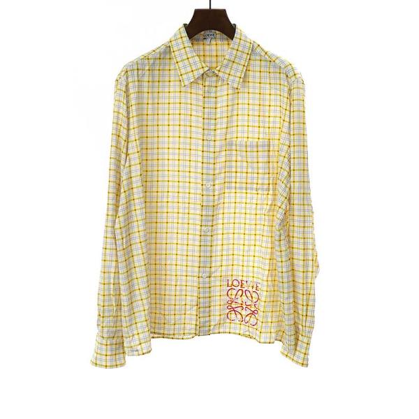 【希少デザイン】LOEWE シルク 総柄シャツ ヴィンテージ 長袖シャツ 42 modescape_rc-it0lwkkt1k2c-65ce