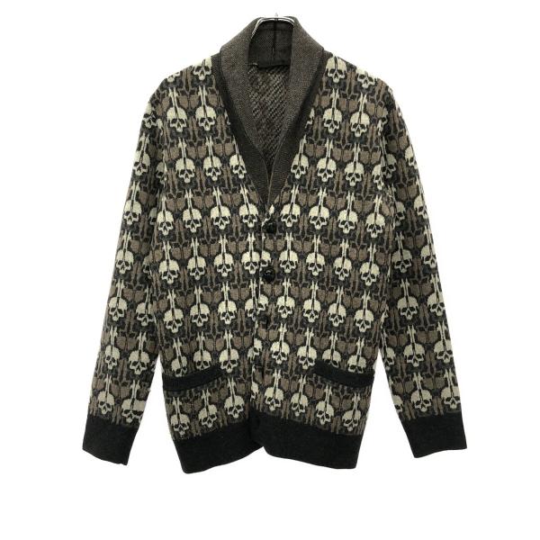 名品再熱/アレキサンダーマックイーン/カシュクールカーディガン/ブラウン/S 名品再熱/アレキサンダーマックイーン/カシュクールカーディガン