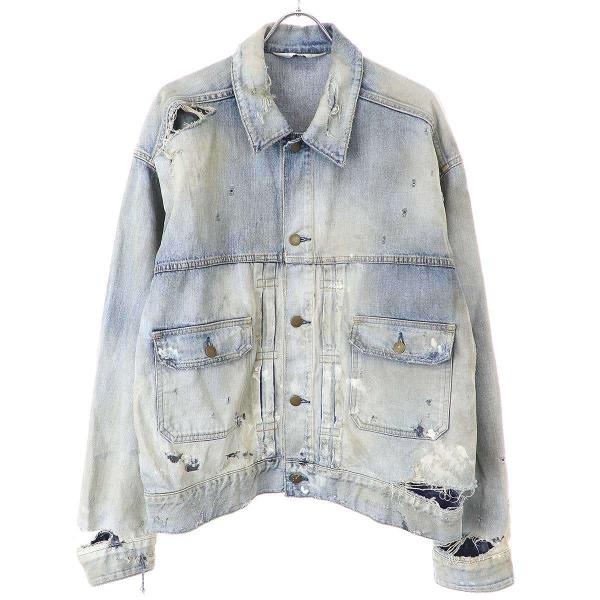 ジャケット・アウター ANCELLM CRASH DENIM JACKET TYPE-2 ANCELLM - CRASH DENIM JACKET type-2/INDIGO | NapsNote