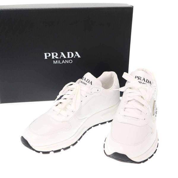 PRADA（プラダ） PRAX 01 オールレザースニーカー 2EE369 ホワイト 7 1