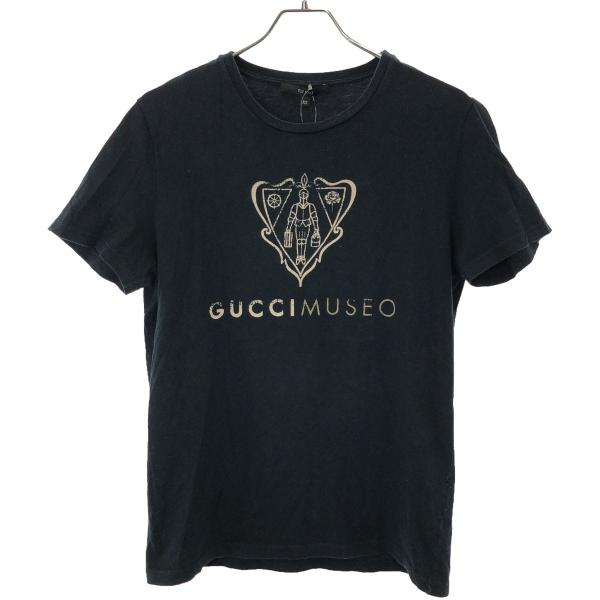 GUCCI グッチ MUSEO プリントTシャツ 285352 X3715 ブラック XS 