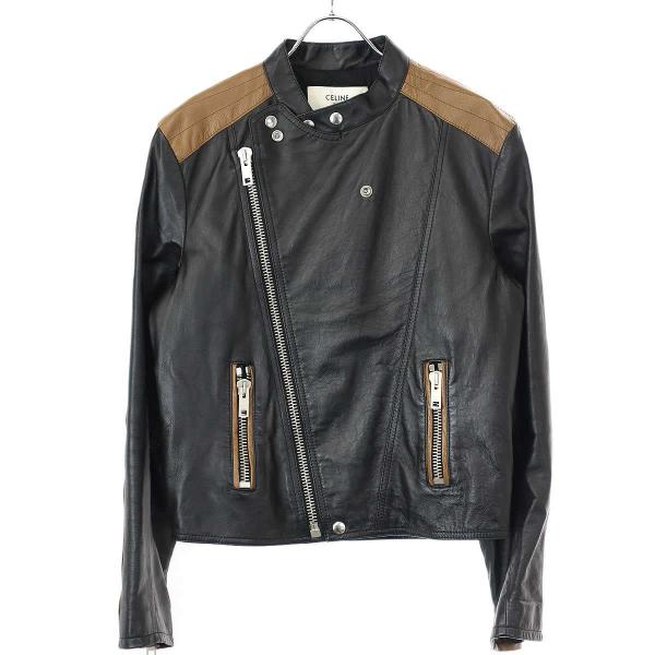 CELINE エディ レザージャケット CELINE（セリーヌ） 20AW Cafe Racer Jacket カフェレーサーレザー