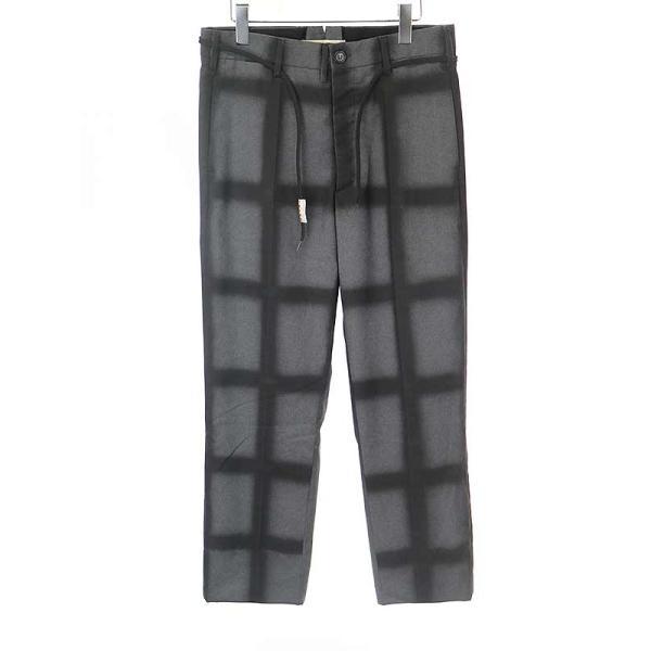 マルニ　スラックス　チェック柄　46 MARNI - マルニ チェック柄ロングパンツ メンズ SIZE 46 (S