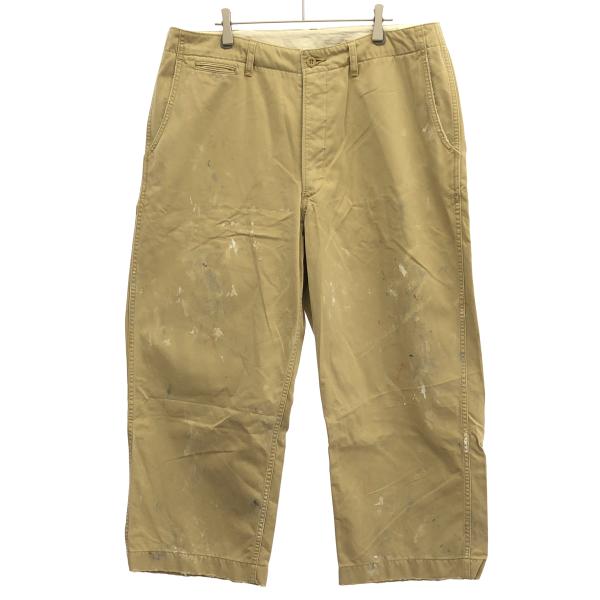 journal standard luxe ジャーナルスタンダード ラックス ペンキ加工チノパンツ 22-030-440-8060 ベージュ L JOURNAL STANDARD LUXE（ジャーナルスタンダード ラックス