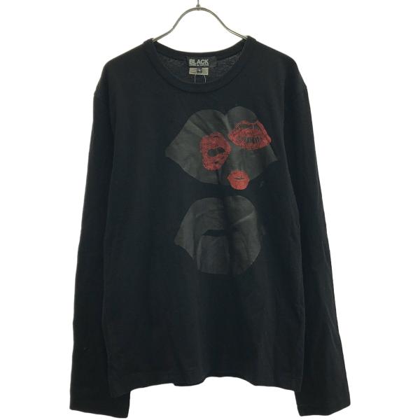 【美品】BLACK COMME des GARCONS　ボンテージ シャツ【L】 コム デ ギャルソン SHIRT ワイド クラシック ビッグカラー シャツ