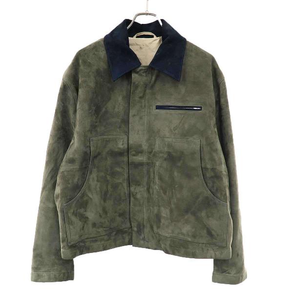 YOKE ヨーク 26SS Goat Suede Work Jacket ゴートスエードワークジャケット YK26SS01163B カーキ 3 YOAK（ヨーク） YOKE 26SS Goat Suede Work Jacket ゴートスエード