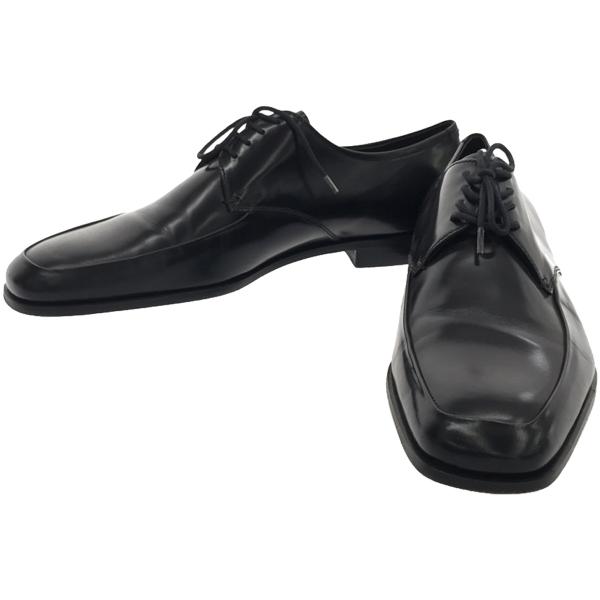 PRADA（プラダ） レースアップ レザースクエアシューズ 1598 ブラック