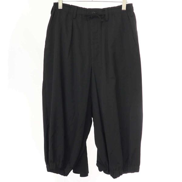 19SS ウールギャバ100% ヨウジヤマモト オム カラスパンツ Yohji Yamamoto（ヨウジヤマモト） Yohji Yamamoto POUR HOMME