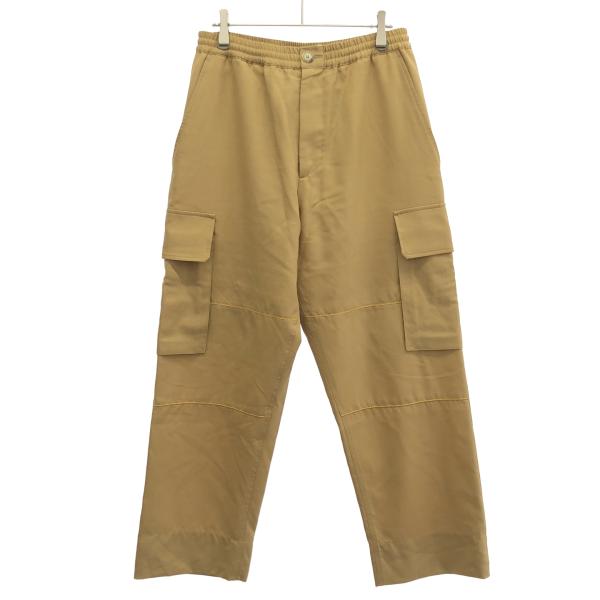 MARNI マルニ 23SS MA DRAWSTRING CARGO PANTS MA トロピカルウールドローストリングカーゴパンツ PUMU0207U7 ベージュ 48 MARNI（マルニ） 23SS MA DRAWSTRING CARGO PANTS MA トロピカルウール