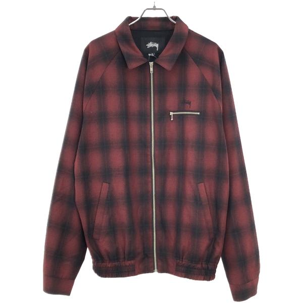 stussy ステューシー ブルゾン L チェック オンブレ シャドーチェック STUSSY Stussy ステューシー 21AW Shadow Plaid Bryan シャドウ