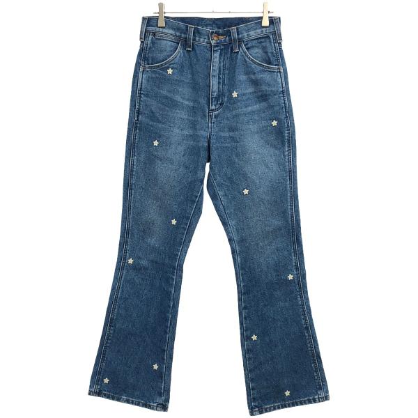 Wrangler ラングラー FLARE JEAN フラワー刺繍デニムパンツ WL1666