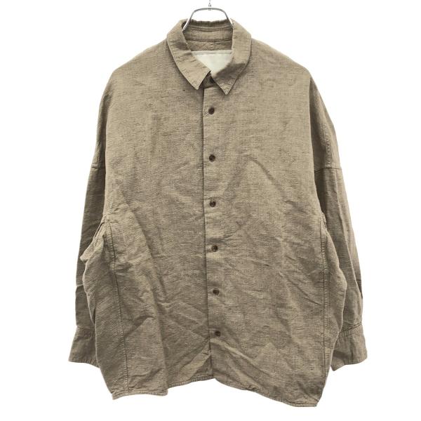 NONNOTTE ノノット 24SS CASANOVA&amp;CO別注 versized Shirt Coat オーバーサイズシャツジャケット N-24S-021-CASANOVA ブラウン 4 IT2YPXWLU3QD