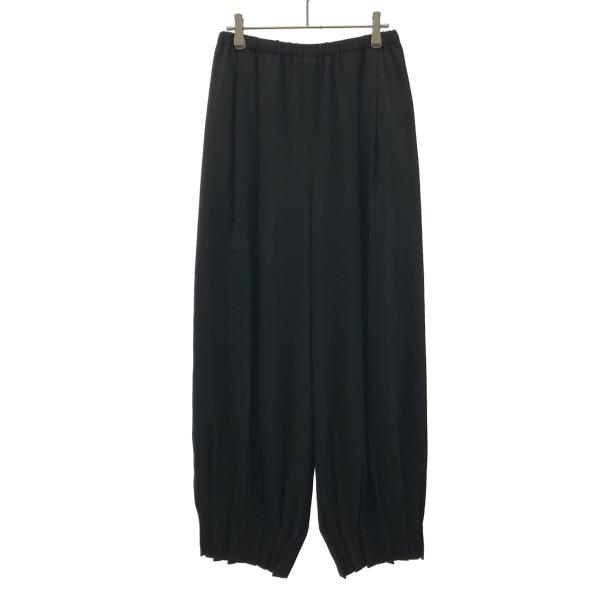 未使用 enfold エンフォルド イージーパンツ 38 ブラック ENFOLD（エンフォルド） 25AW TACK-HEM PANTS タックヘムイージー