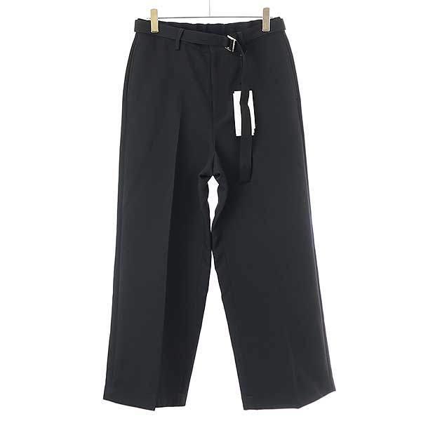 sacai 25ss セットアップ パンツ ブラック 1 黒SACAI 25SS Cotton Chino Pants サカイ