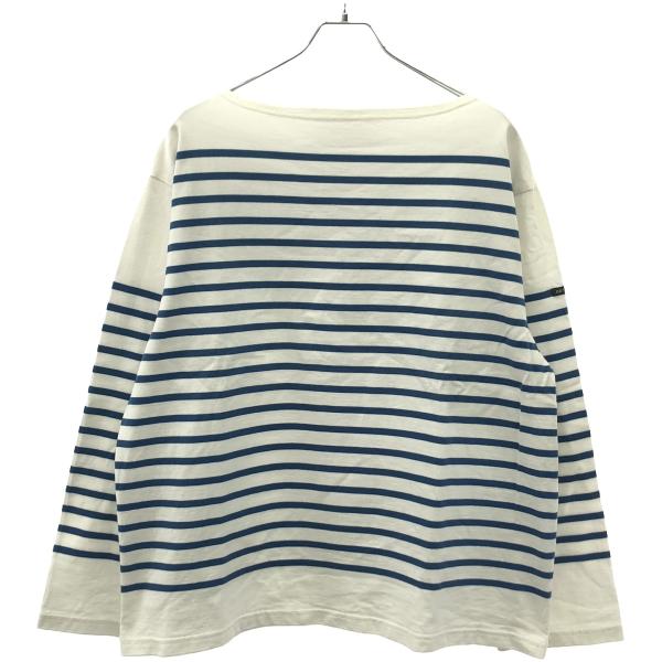 OUTIL ウティ TORICOT AAST バスクシャツ ホワイト ブルー 1