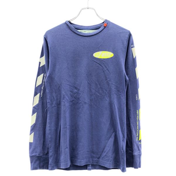 OFF-WHITE オフホワイト 19SS バイカラープリント ロングスリーブT