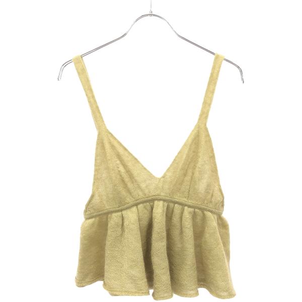unfil  - unfil アンフィル 24AW extrakid mohair & silk camisole top エクストラキッドモヘア&シルクキャミソールトップス WFFL-UW102 グリーンベージュ系 1 UNFIL（アンフィル） 24AW extrakid mohair & silk camisole top