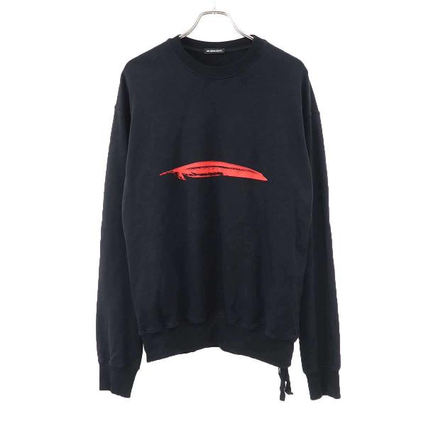 ANN DEMEULEMEESTER アンドゥムルメステール 23AW HENRICUS STANDARD SWEATER スウェットトレーナー 2302-M-JSW04-25-FA185-099 ブラック M Ann DEMEULEMEESTER（アン ドゥムルメステール） 23AW HENRICUS