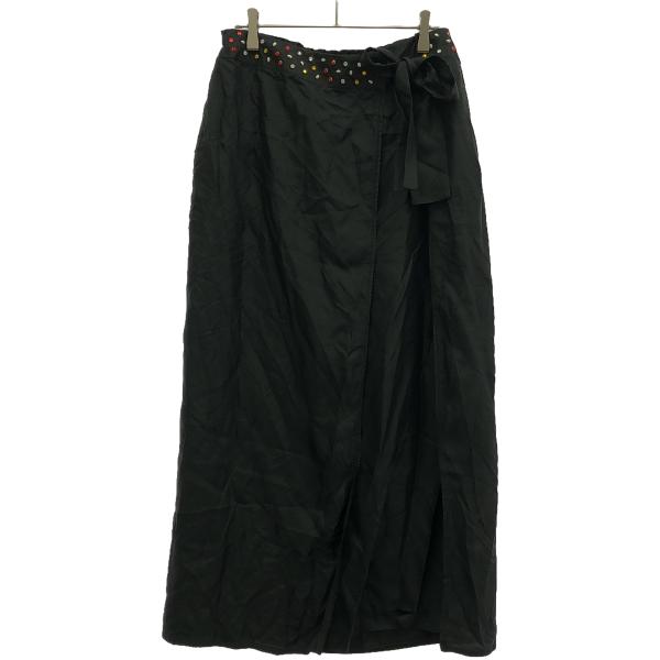 PONTI（ポンティ） Cupra Layered Skirt スタッズ装飾キュプラ 