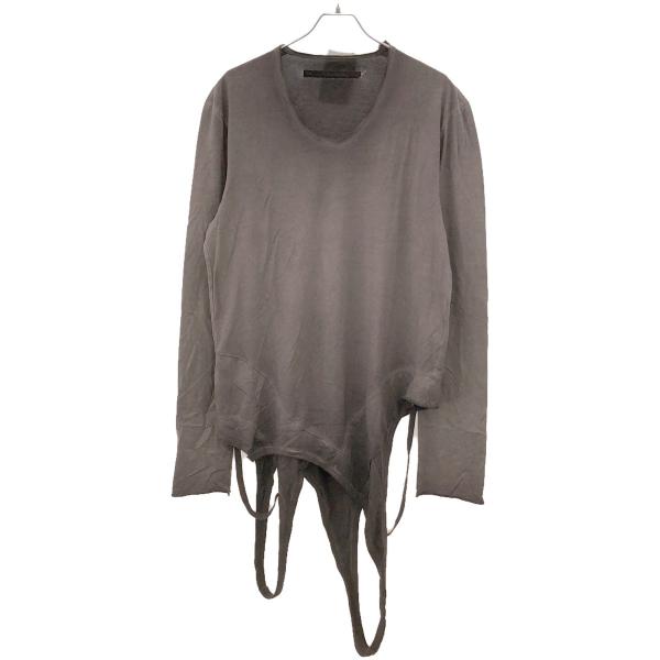 トップス JULIUS 24AW Loop Hem Longsleeve Top ユリウス JULIUS Loop Hem Longsleeve Top （Black