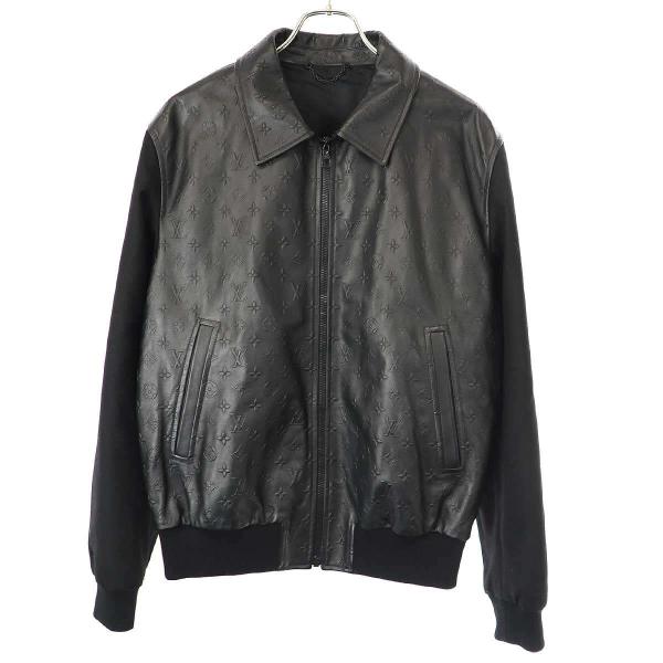 LOUIS VUITTON ルイヴィトン 22SS Monogram Leather Switching Blouson