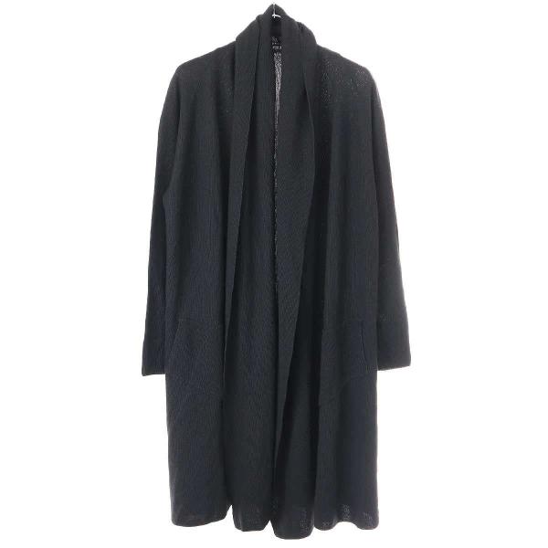 m.a+（エムエークロス） ドレープカーディガン ブラック IT589C22KNE9