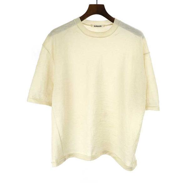 AURALEE（オーラリー） 20SS FERRERA MOHAIR HIGH GAUZE KNIT TEE 