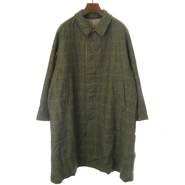 A.PRESSE ア プレッセ 22AW Tweed Balmacaan Coat ツイードバル