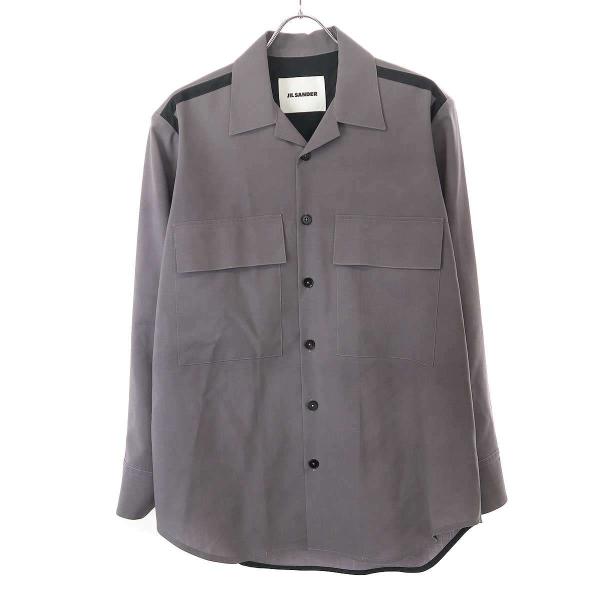 JIL SANDER（ジルサンダー） 21AW ウールオープンカラーポケットシャツ