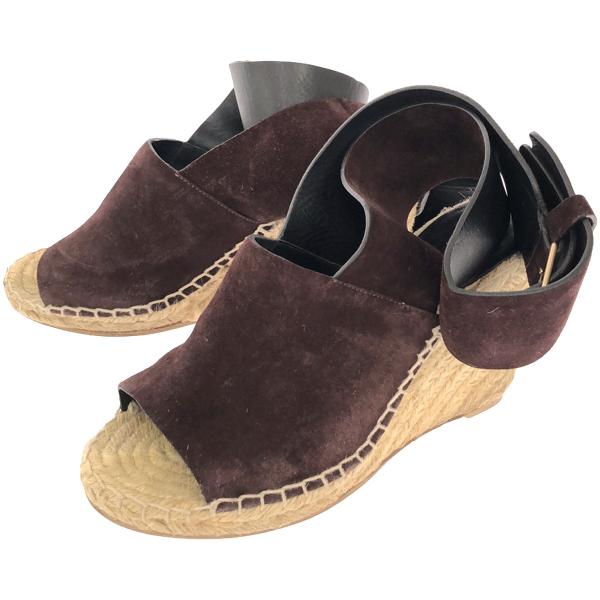 セリーヌ　ウエッジサンダル CELINE セリーヌ エスパドリーユ ウェッジソールサンダル