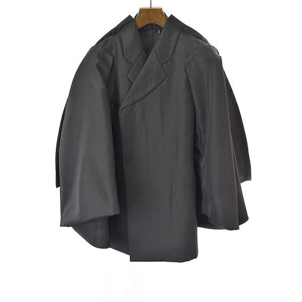22ss COMME des GARCONS 二次元 ジャケット ブラック S COMME des GARCONS（コムデギャルソン） 22SS ポリエステル二次元