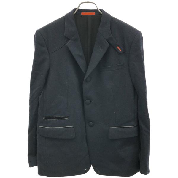 フレッドペリー　テーラードジャケット FRED PERRY（フレッドペリー） レザートリムウール3Bテーラード