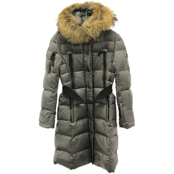 【23区】美品♡マルチウェイ モッズダウンコート カーキ リアルファー 40 L New York SAM. サム ニューヨーク ファー ダウンコート カーキ S