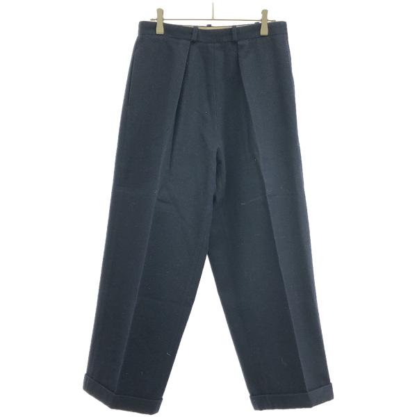 メゾンマルジェラ　ワイドパンツ　36 ウール　ネイビー Maison Margiela Margiela10 メゾン マルジェラ 21AW PLEATED